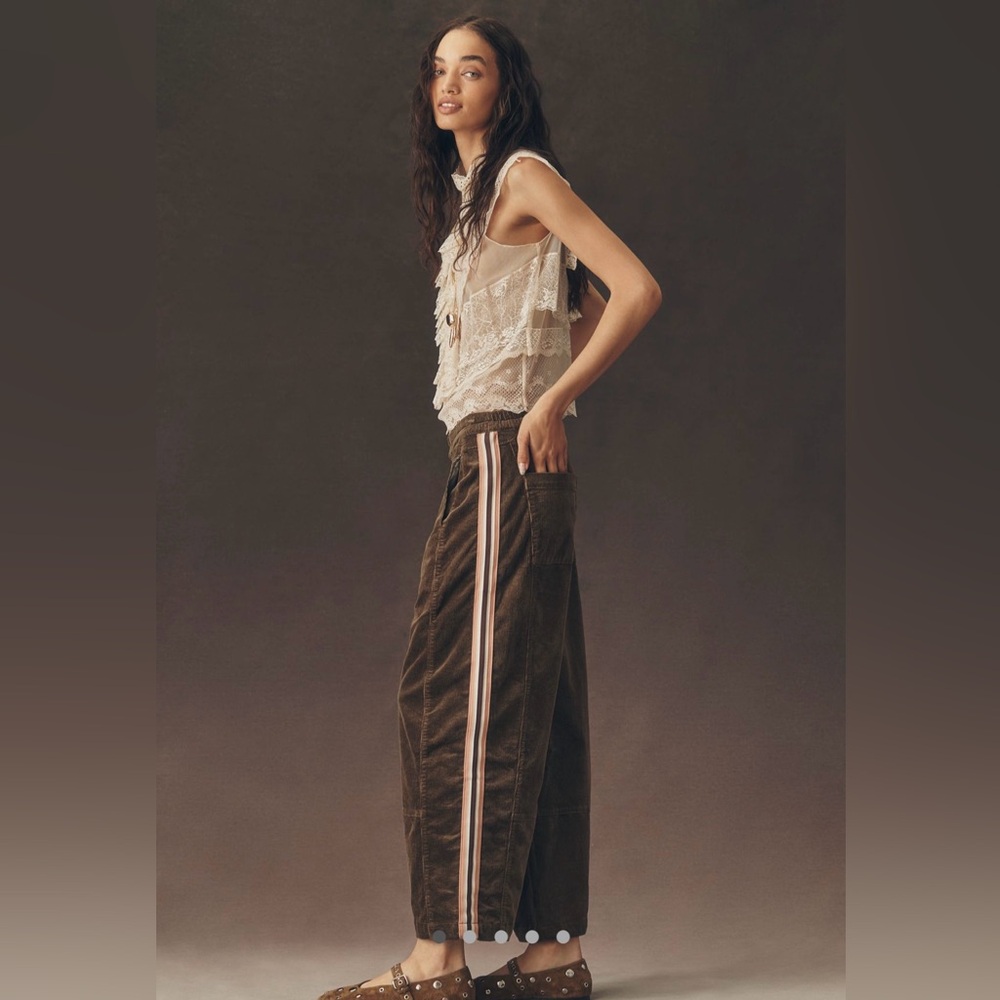 Anthropologie Corduroy Pants in Moss Color